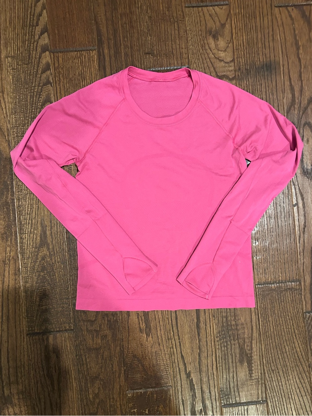 Lululemon Swiftly Tech Long Sleeve Top Pink Thumbholes Size Small